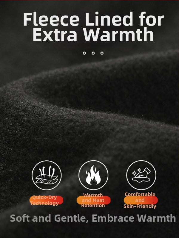 Vīriešu ziemas Milk Silk Velvet sporta komplekts – ātri žūstošs, pamata termālais slānis, piemērots skriešanai un ārējam slēpošanai, poliester 95%