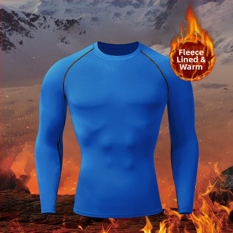 Vīriešu ziemas Milk Silk Velvet sporta komplekts – ātri žūstošs, pamata termālais slānis, piemērots skriešanai un ārējam slēpošanai, poliester 95%