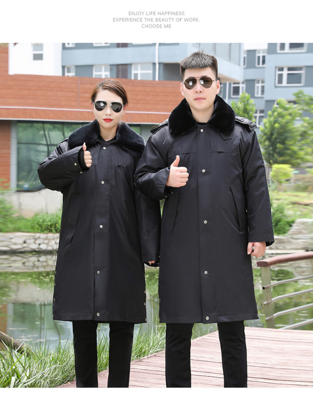 Външно памучно яке с рефлекторни елементи, водоустойчиво, с подвижна качулка, удебелен полиестер-памучен пълнеж, комплект от две части