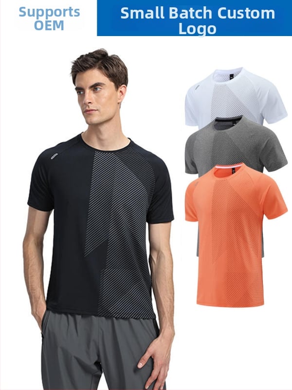 Unisex T-shirt με κοντό μανίκι, κυκλική λαιμόκοψη, γρήγορο στέγνωμα, ανθεκτικό στη φθορά, διαπνέον, ultra-ελαφρύ, πολυεστέρας/ελαστάν