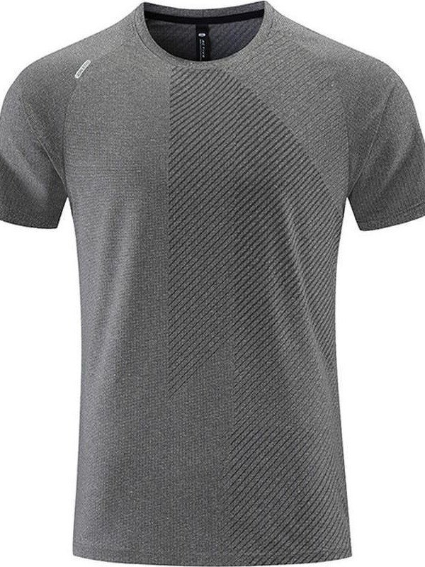 Unisex T-shirt με κοντό μανίκι, κυκλική λαιμόκοψη, γρήγορο στέγνωμα, ανθεκτικό στη φθορά, διαπνέον, ultra-ελαφρύ, πολυεστέρας/ελαστάν