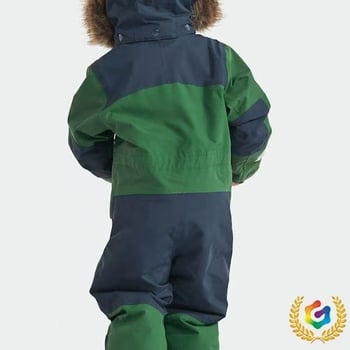 Dječji jedinstveni skijaški kombinezon, vjetro- i vodootporan, debeli pamukov pun, Arctic fleece podstava, reflektirajući elementi za noćnu vidljivost