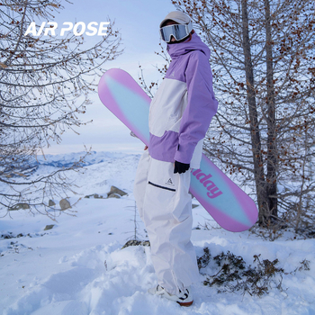 Airpose ski hlače – Unisex, vodootporne 15000, otporne na vjetar, prozračne, s punjenim pamukom, 3L debljine