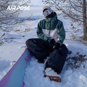 Airpose ski hlače – Unisex, vodootporne 15000, otporne na vjetar, prozračne, s punjenim pamukom, 3L debljine