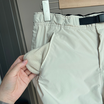 Unisex zimske hlače otporne na vjetar i vodu, s flis podstavom, opuštenog kroja, parašutističkog stila