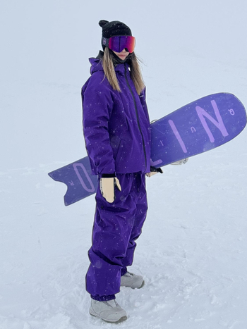Сноуборд костюм унисекс, водоустойчив 20000, дишащ, ветроустойчив, полиестерна тъкан, памучна подплата