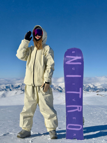 Сноуборд костюм унисекс, водоустойчив 20000, дишащ, ветроустойчив, полиестерна тъкан, памучна подплата