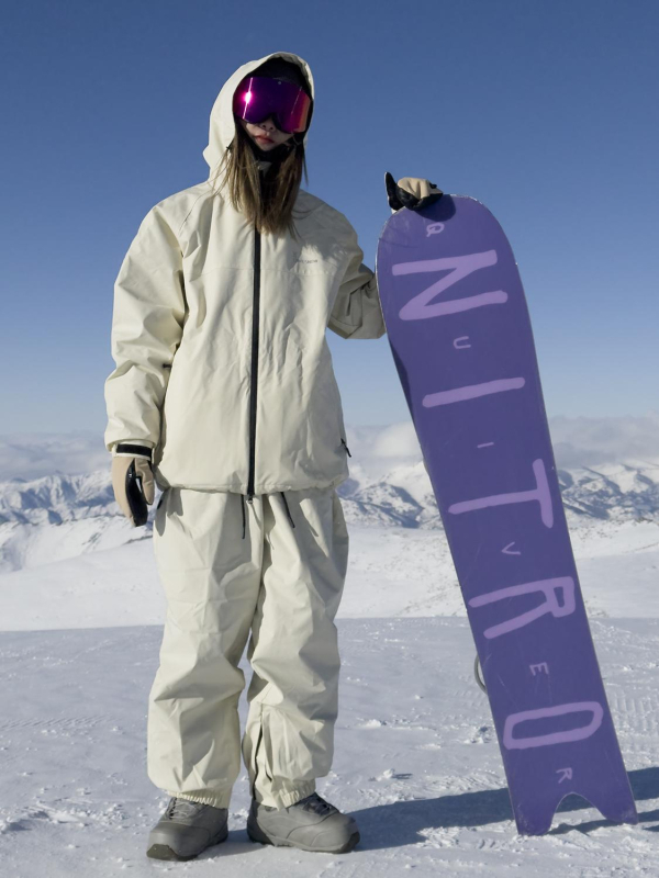 Сноуборд костюм унисекс, водоустойчив 20000, дишащ, ветроустойчив, полиестерна тъкан, памучна подплата