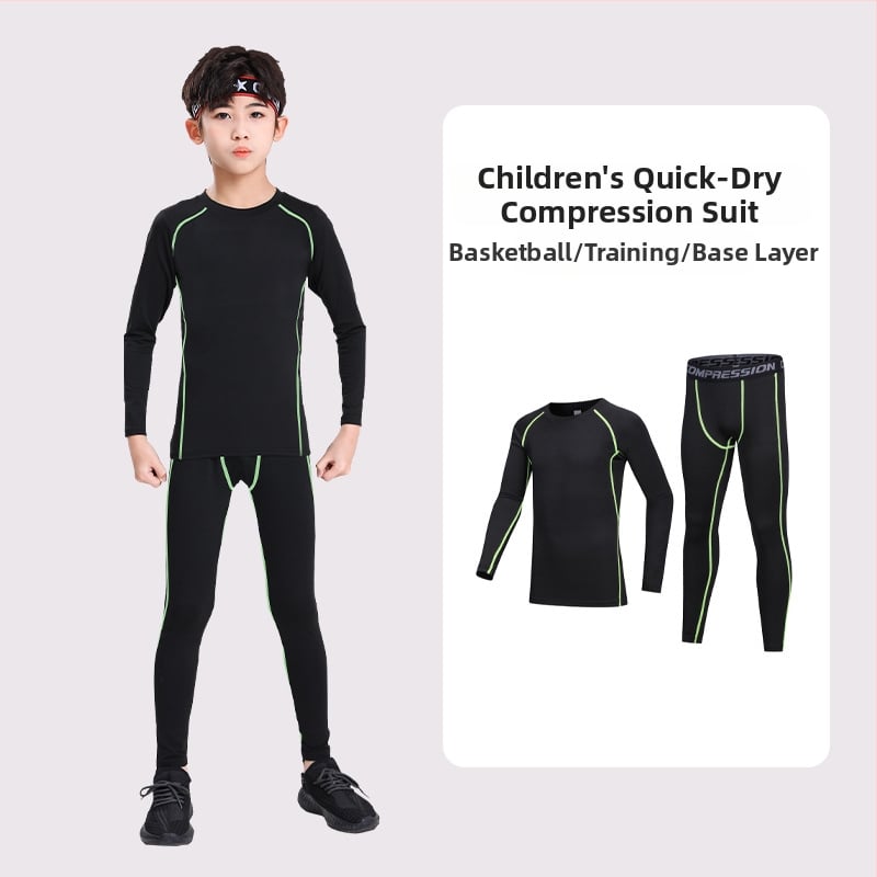 Unisex bērnu basketbola treniņu komplekts ar garām piedurknēm un biksēm, siltināta odere, poliestera audums, 7–12 gadu vecumam