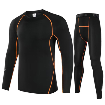 Ανδρικό Σετ Γρήγορου Στεγνώματος για Τρέξιμο με Προσαρμοσμένο Λογότυπο — Ελαστικό Ύφασμα (7% Spandex) — Εσωτερικό Πολυεστέρας 93% — Κατάλληλο για Τρέξιμο, Fitness, Ποδηλασία — Χειμώνας-Άνοιξη-Φθινόπωρο