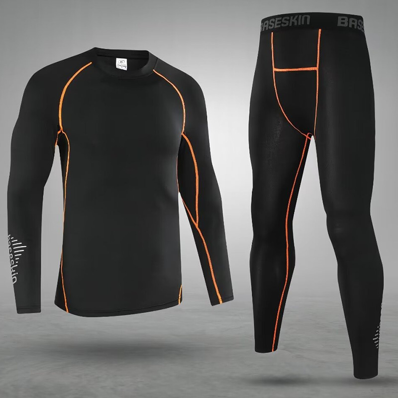 Ανδρικό Σετ Γρήγορου Στεγνώματος για Τρέξιμο με Προσαρμοσμένο Λογότυπο — Ελαστικό Ύφασμα (7% Spandex) — Εσωτερικό Πολυεστέρας 93% — Κατάλληλο για Τρέξιμο, Fitness, Ποδηλασία — Χειμώνας-Άνοιξη-Φθινόπωρο