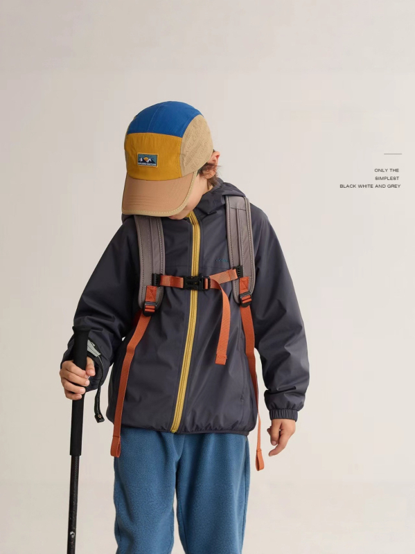 Dječja kapuljačasta soft shell jakna, unisex (Jesen 2025, zatvarač, poliesterska vanjska tkanina)