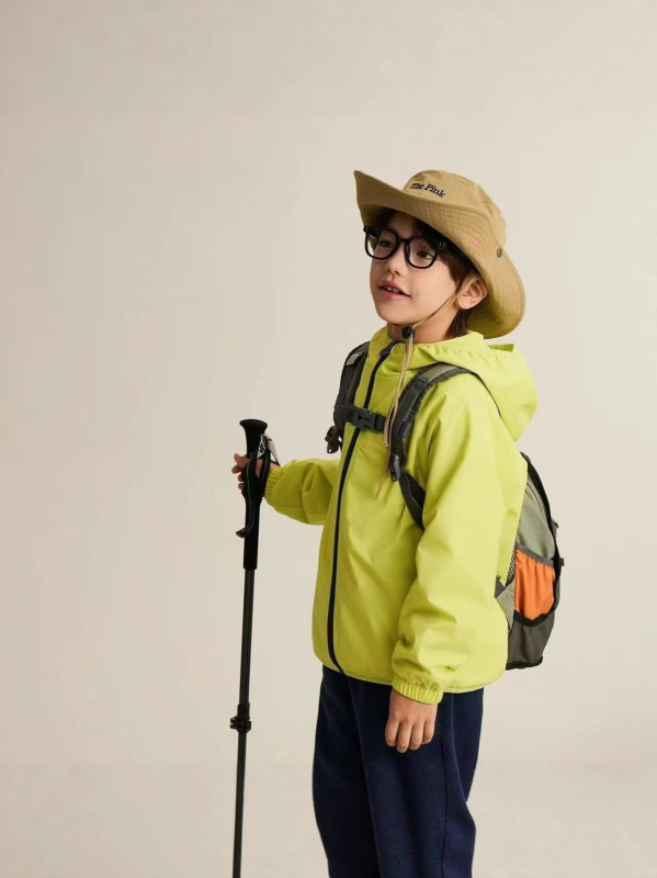 Dječja kapuljačasta soft shell jakna, unisex (Jesen 2025, zatvarač, poliesterska vanjska tkanina)