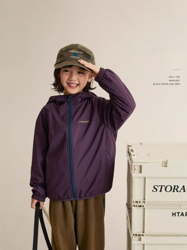 Dječja kapuljačasta soft shell jakna, unisex (Jesen 2025, zatvarač, poliesterska vanjska tkanina)