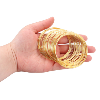 Narukvica od memory wire DIY – dodaci za nakit, perle, materijal za nakit s željeznim prstenom i žicom kruga
