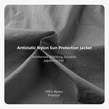 Zēnu vieglā neilona vējlente ar iekšējo odere, UPF50+, antistatiskā, pret vēju, ar rāvējslēdzēju