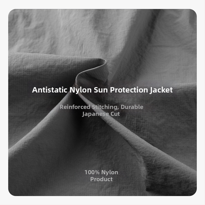 Zēnu vieglā neilona vējlente ar iekšējo odere, UPF50+, antistatiskā, pret vēju, ar rāvējslēdzēju