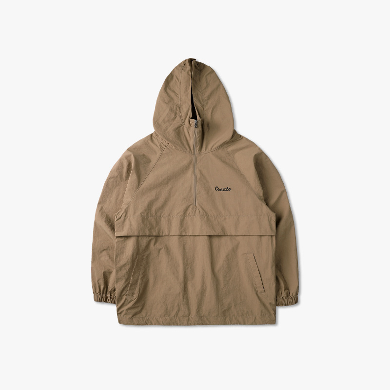 Zēnu vieglā neilona vējlente ar iekšējo odere, UPF50+, antistatiskā, pret vēju, ar rāvējslēdzēju