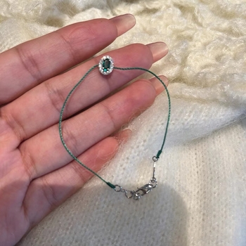 Гривна от въже, ръчно плетена, женски дизайн, регулируема, лято 2024