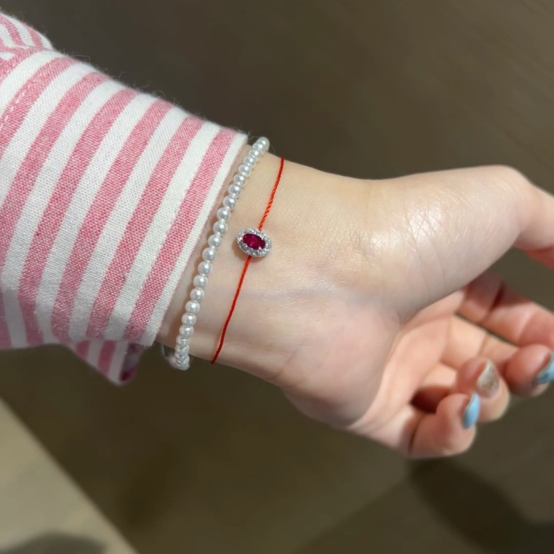 Гривна от въже, ръчно плетена, женски дизайн, регулируема, лято 2024