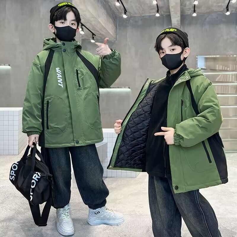 Zēna 3-in-1 noņemamā jaka ar šūtu siltinājumu – ātri žūstoša āra jaka 8+ gadu vecumam (augstums virs 140 cm)