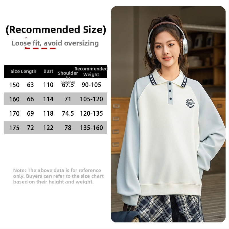 Detský mikinový svetrový top pre dievčatá, štýl college, 61% bavlna, potlač s písmenami, jar a jeseň