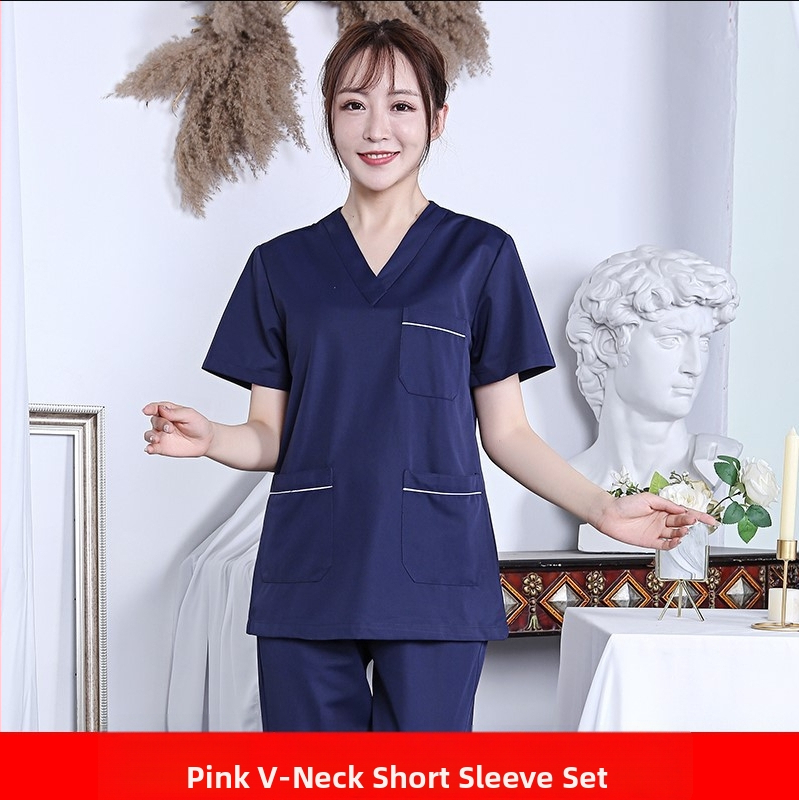 Higiēnas scrubs komplekts zobārstiem un medicīnas personālam | universāls, mitruma vadība, 3/4 garuma bikses, īsas piedurknes, poliesters 95%+