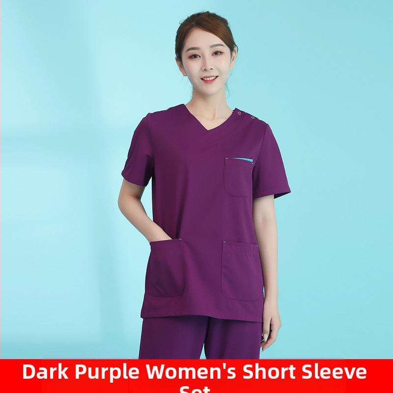 Higiēnas scrubs komplekts zobārstiem un medicīnas personālam | universāls, mitruma vadība, 3/4 garuma bikses, īsas piedurknes, poliesters 95%+