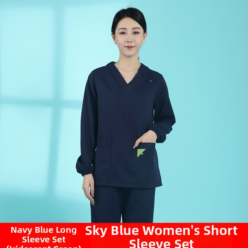 Higiēnas scrubs komplekts zobārstiem un medicīnas personālam | universāls, mitruma vadība, 3/4 garuma bikses, īsas piedurknes, poliesters 95%+