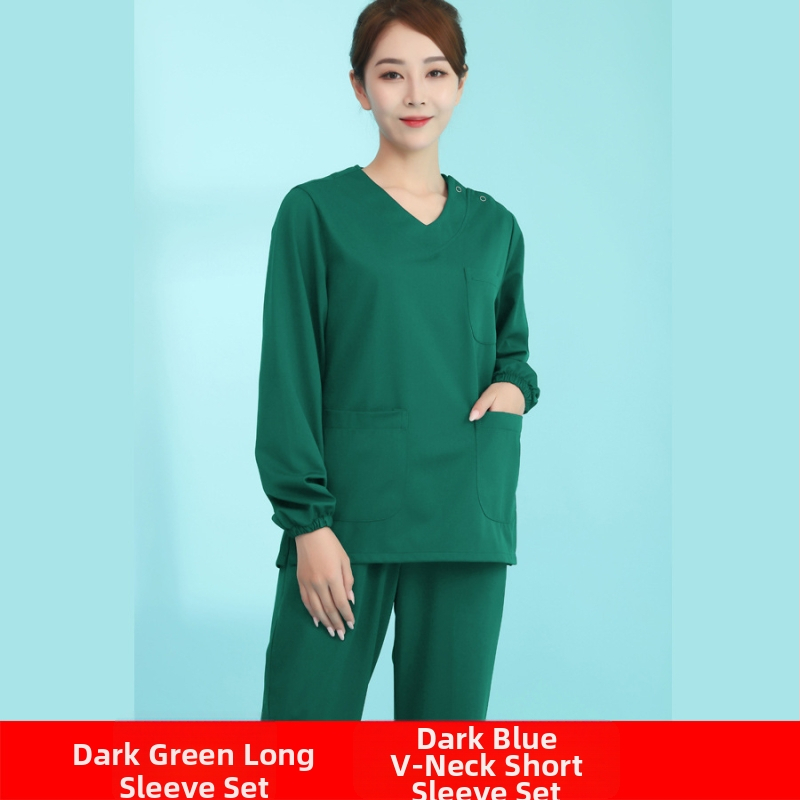 Higiēnas scrubs komplekts zobārstiem un medicīnas personālam | universāls, mitruma vadība, 3/4 garuma bikses, īsas piedurknes, poliesters 95%+