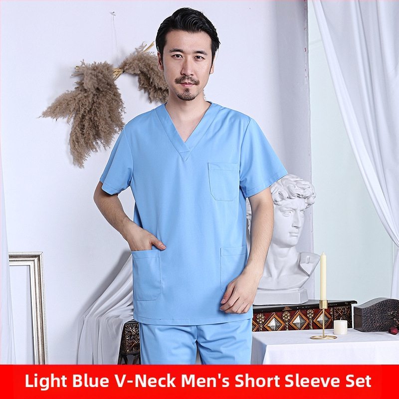 Higiēnas scrubs komplekts zobārstiem un medicīnas personālam | universāls, mitruma vadība, 3/4 garuma bikses, īsas piedurknes, poliesters 95%+