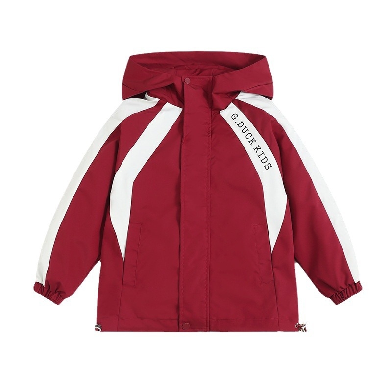 Bērnu jaka 3 vienā ar fleece pildījumu, kapuci, ūdensizturīga un elpojoša, poliestera audums