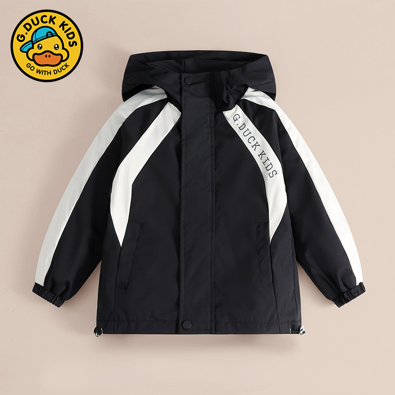 Bērnu jaka 3 vienā ar fleece pildījumu, kapuci, ūdensizturīga un elpojoša, poliestera audums