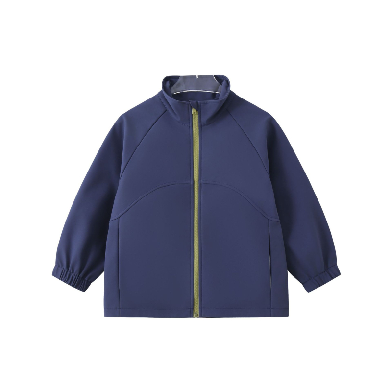 Soft Shell jaka vecākiem bērniem 7-12 gadiem, vēja un ūdensizturīga, ar kapuci, poliesters