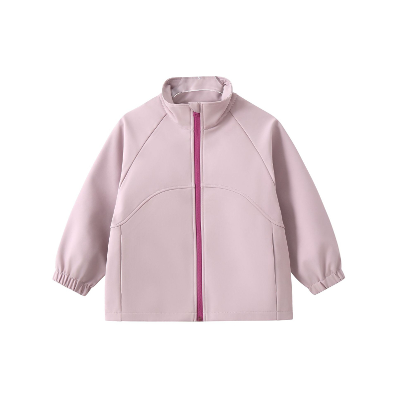 Soft Shell jaka vecākiem bērniem 7-12 gadiem, vēja un ūdensizturīga, ar kapuci, poliesters