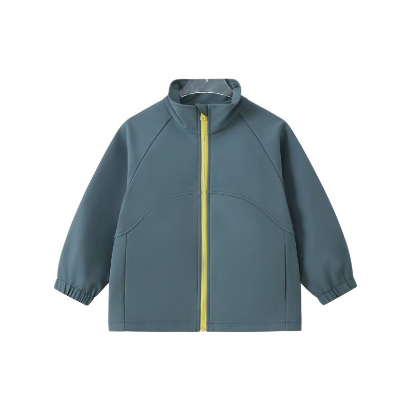 Soft Shell jaka vecākiem bērniem 7-12 gadiem, vēja un ūdensizturīga, ar kapuci, poliesters