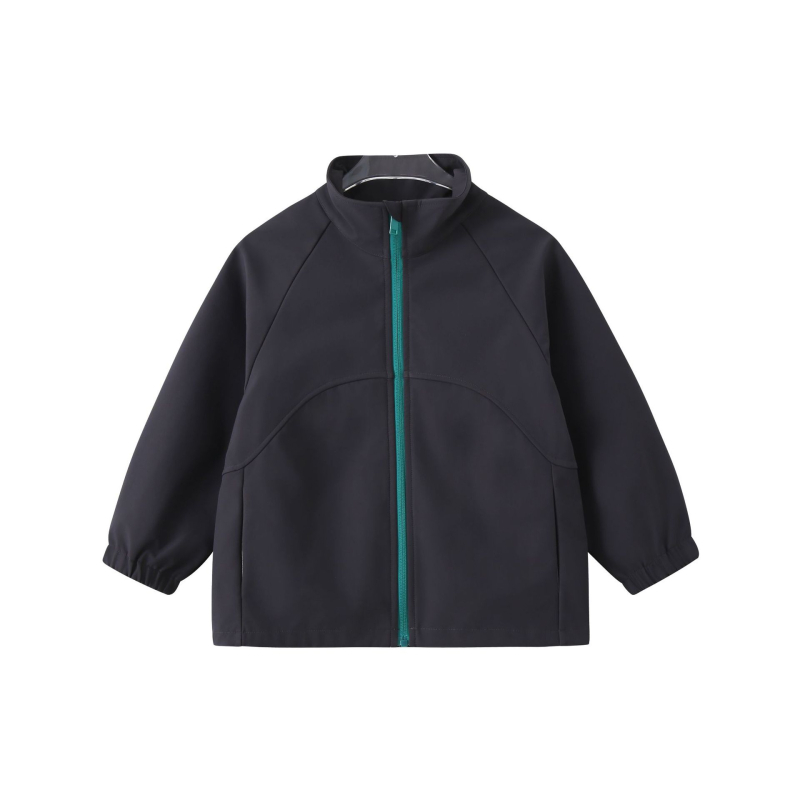 Soft Shell jaka vecākiem bērniem 7-12 gadiem, vēja un ūdensizturīga, ar kapuci, poliesters