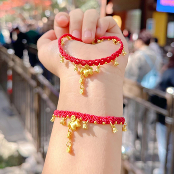 Dongmei гривна от въже, китайски стил, унисекс, ръчно плетена