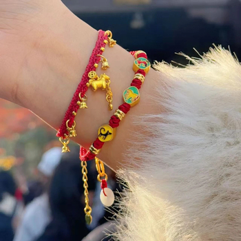 Dongmei гривна от въже, китайски стил, унисекс, ръчно плетена