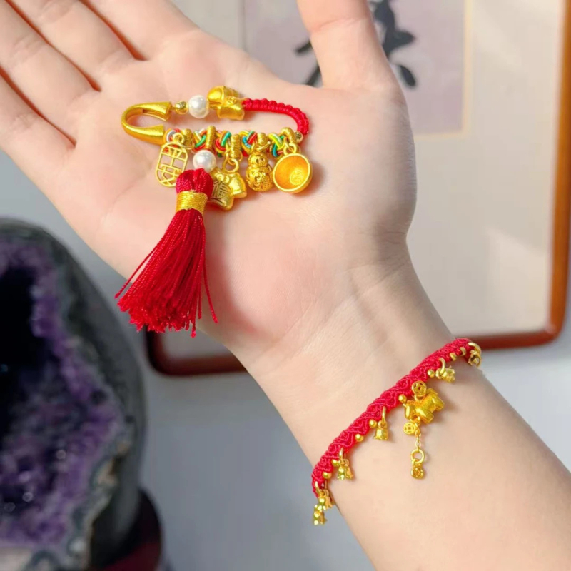 Dongmei гривна от въже, китайски стил, унисекс, ръчно плетена