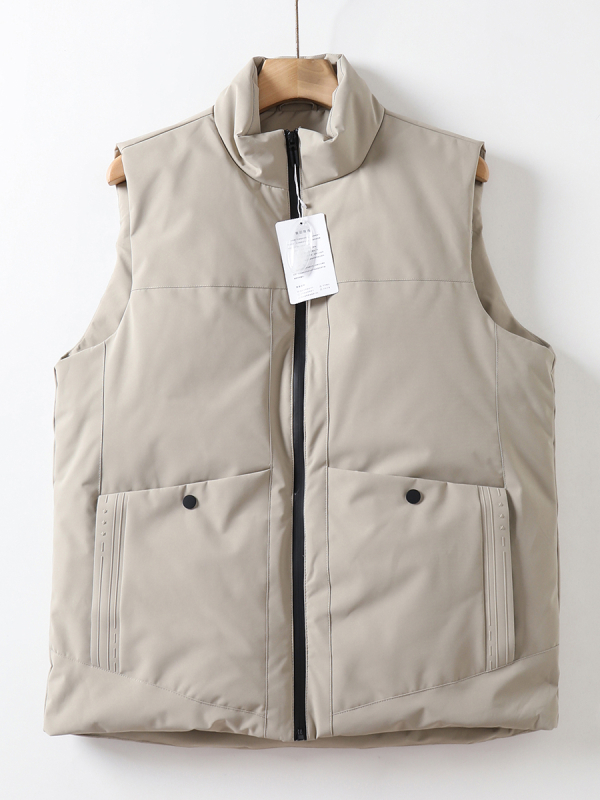 Corduroy jaka ar balta zosu spalvu pildījumu, ārējais audums no polipropilēna, kapuci, stāvošs apkakle, vienkrāsaina