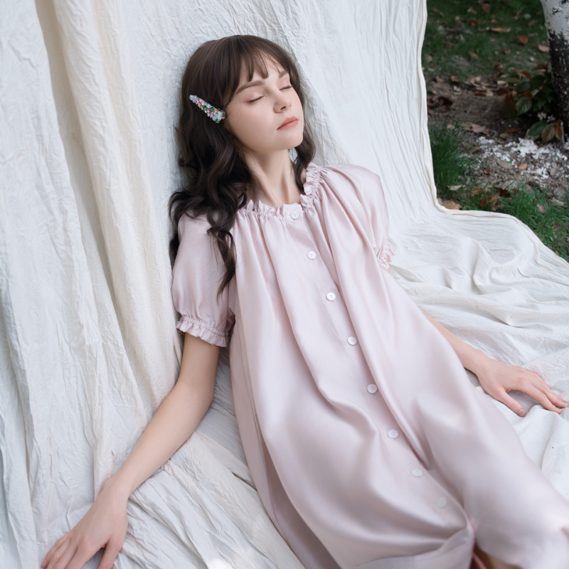 Noćna haljina s trakama od Tencel Lyocell, duga, lagana, prozračna, stil vila