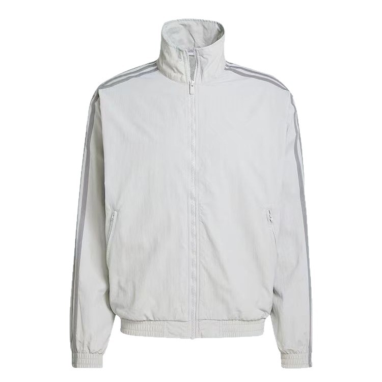 Unisex sportinė striukė vėjuotoms sąlygoms su Firebird išsiuvinėjimu ir trimis juostomis, ilgos rankovės, Lycra-Spandex 11% audinys, bambuko pluošto pamušalas