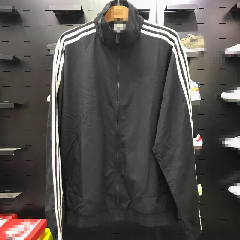 Unisex sportinė striukė vėjuotoms sąlygoms su Firebird išsiuvinėjimu ir trimis juostomis, ilgos rankovės, Lycra-Spandex 11% audinys, bambuko pluošto pamušalas