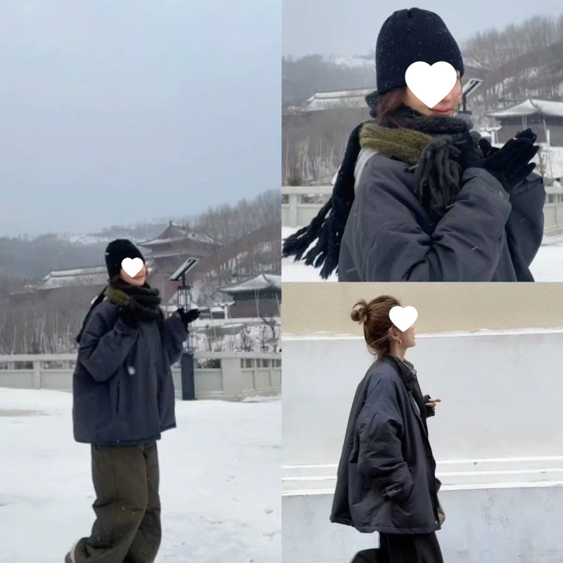 Chenille audinio švarkas su stovinčia apykakle – laisvas siluetas, ilgos rankovės, vidutinio ilgio (65–80 cm), 90–95% Spandex