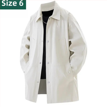 Vyriskas palto su lakplėnės apykakle, užtrauktukas uždarymas, laisvas kirpimas, ilgesnis ilgis, poliesterio-Lycra audinys