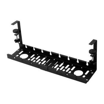 Zem galda teleskopisks kabelu vadības plaukts - bez urbšanas, auksti valcēts tērauds, pulverkrāsojums, Zuo Gang zīmols