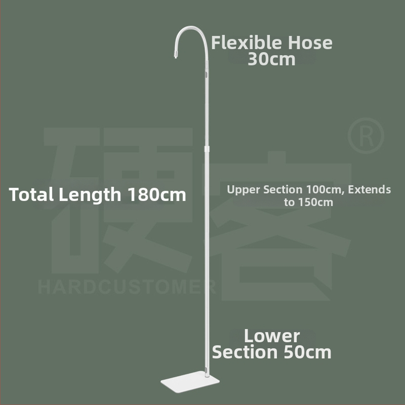 Grīdas statīvs mājas novērošanai ar 360° rotējošu galvu, metāla rāmis ar smidzināšanas pārklājumu, piemērots iekštelpu uzraudzībai.