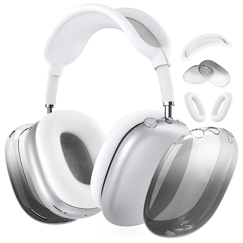 Защитен калъф за AirPods Max – силиконов, инжекционно формован, универсален, полупрозрачен, персонализиран