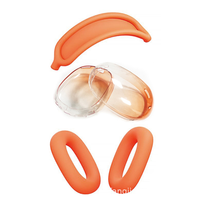 Защитен калъф за AirPods Max – силиконов, инжекционно формован, универсален, полупрозрачен, персонализиран